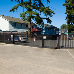 Iron Slide Gate with Spear Points