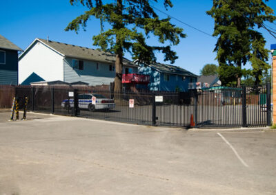 Iron Slide Gate with Spear Points