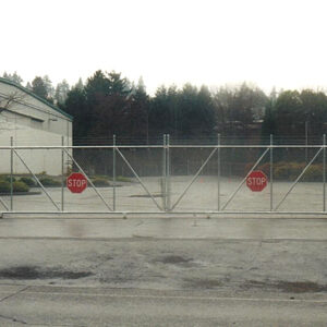 Iron Slide Gate with Chain Link