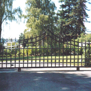 Iron Slide Gate with High Point