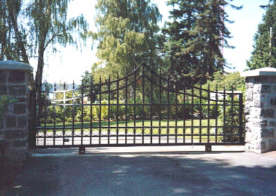 Iron Slide Gate with High Point