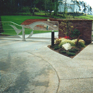 Iron Swing Gates with Metal Infill