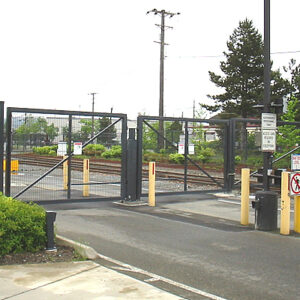 Tall Iron Vehicle Gate