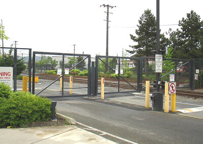 Tall Iron Vehicle Gate