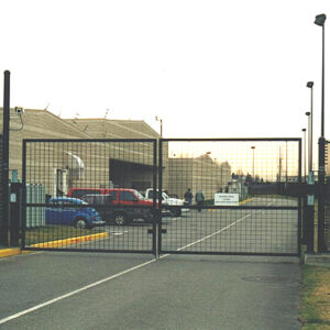 Iron Swing Gate with Iron Mesh
