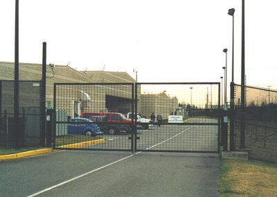 Iron Swing Gate with Iron Mesh