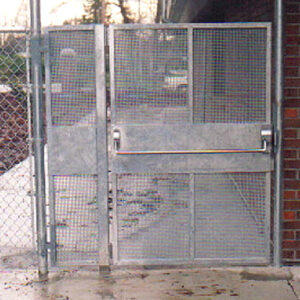Pedestrian Gate with Panic Bar