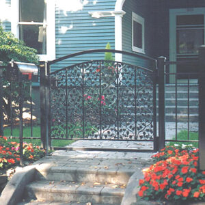 Pedestrian Gate with Leaf Details