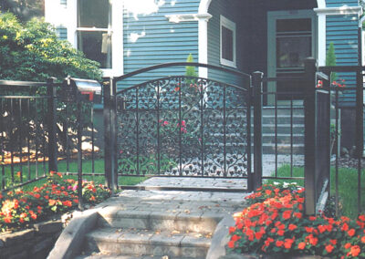 Pedestrian Gate with Leaf Details