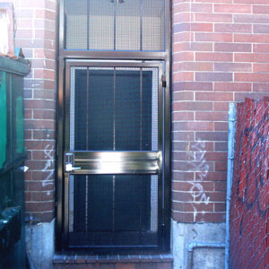 Pedestrian Gate with Keypad Entry