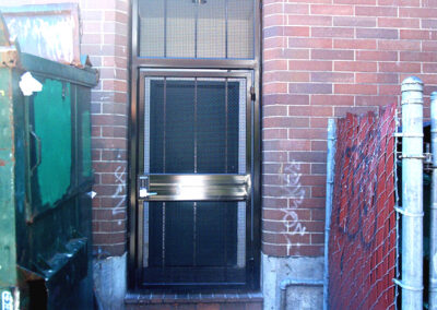 Pedestrian Gate with Keypad Entry