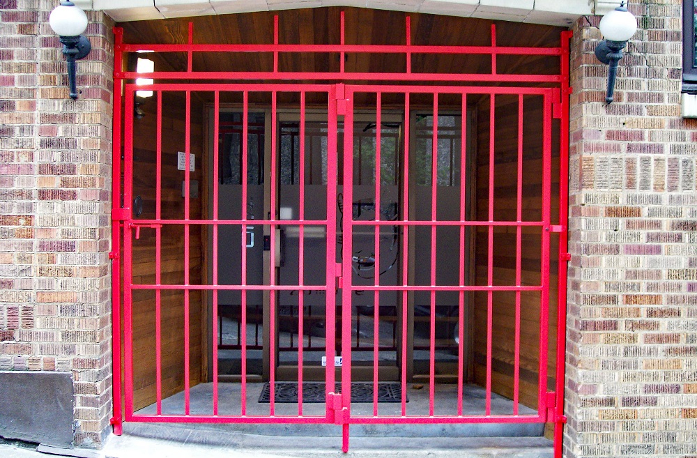 Red Pedestrian Gate