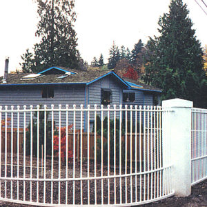 Iron Fencing with Rounded Spear Points