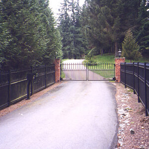 Community Iron Fencing with Spear Points