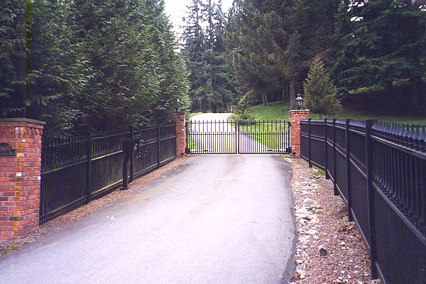 Community Iron Fencing with Spear Points