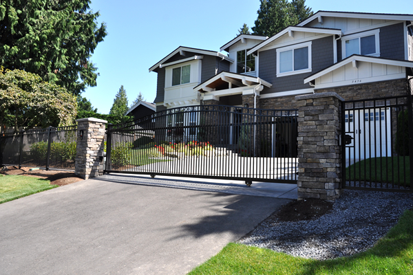 Iron Slide Gate Entrance