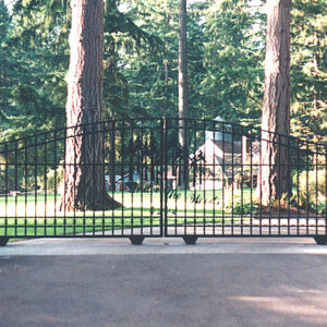 Arched community entry gate