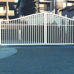 Multi-Family Housing Double Swing Driveway Gate