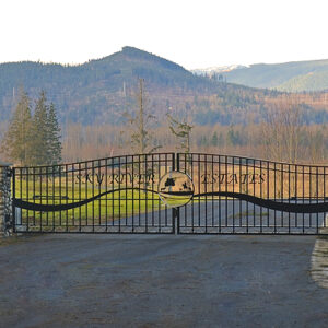 Community entry gates for Sky River Estates