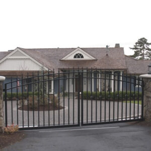 Double Swing Gate with Spear Points