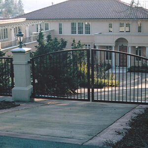 Double Swing Gate with Arch