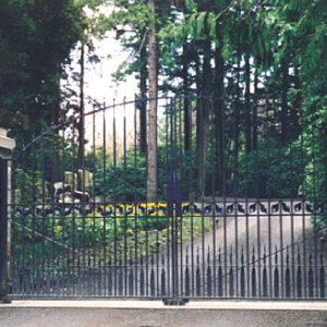 Wrought Iron Double Swing Gate