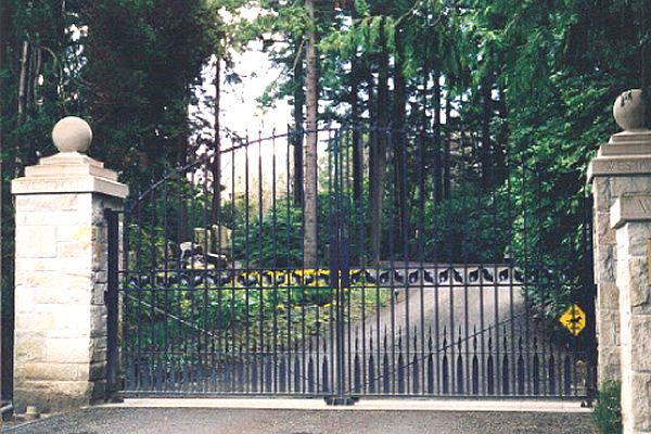 Wrought Iron Double Swing Gate