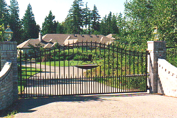 Single Swing Iron Gate