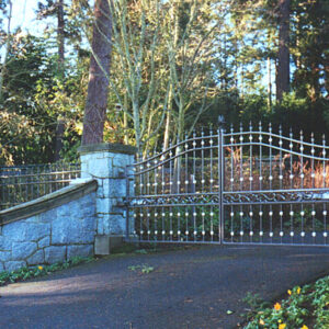 Iron Swing Gate with Collars