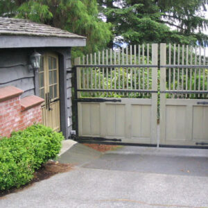 Double Swinging Wood Gate