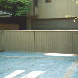 Iron Privacy-Security Gate with Wood and Fence