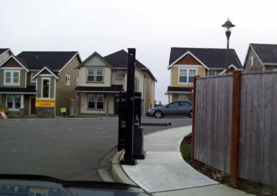 Pedestrian Hazard - hazardous driveway gate installation 1