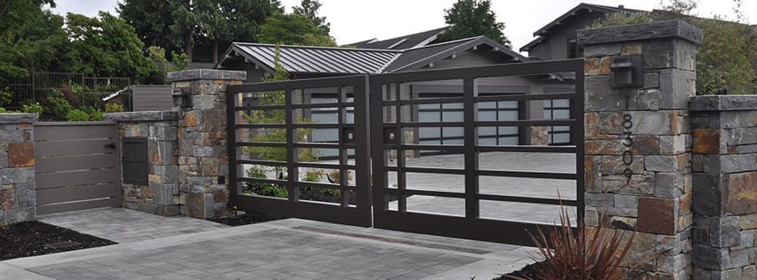 Modern, Thick Framed Automated Driveway Gate