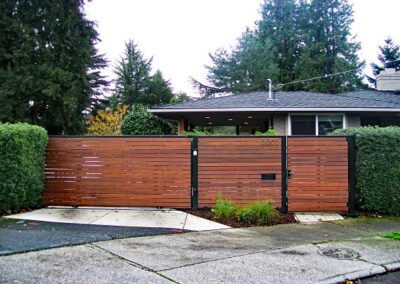 Wood Sliding Driveway Gate - 14132