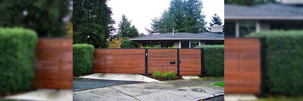 Wood Sliding Driveway Gate - 14132