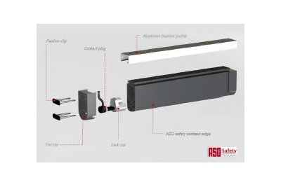 Sensitive Safety Edge, Transmitters, And Receivers To Monitor Slide Gate Edges In Motion